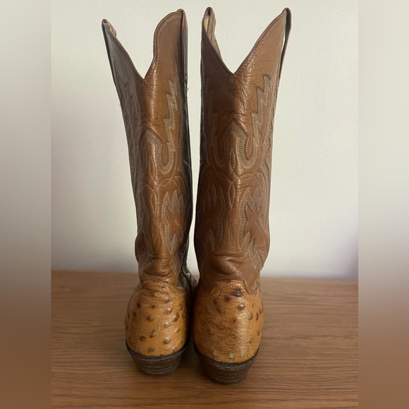Panhandle Slim size 7 Ostrich Cowboy Boots - Picture 5 of 8